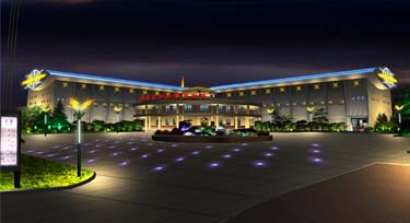 地質(zhì)資料館線條燈亮化工程 簡單而又莊嚴