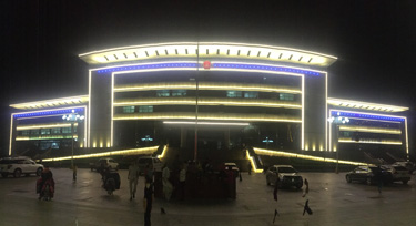 喜迎祖國70華誕 光臣照明市政大樓亮化項(xiàng)目節(jié)前亮燈